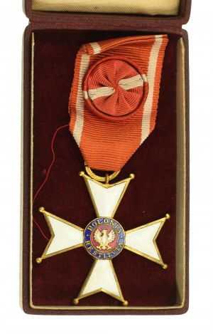 Order Odrodzenia Polski, Polonia Restituta 1944, oficerski (kl.IV) cienki (wczesny PRL)