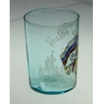 Pamiątkowa szklanka rosyjsko - francuska z 1893 r, Tulon - Kronsztad