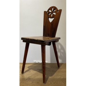 Krzesło z wzorem góralskim - Spółdzielnia Meblo-Artyzm