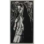 Tadeusz Kulisiewicz (1899-1988), Dziewczyna w chuście (wkładka do czasopisma „Arkady”, Rocznik 3, 1937, nr 2)
