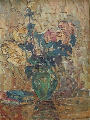 Władysław Kurpiel (1910-1983), Kwiaty-róże (1963)