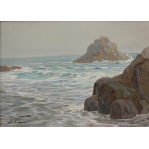 Albin Lyubnevich (1910-1986), Rocky Coast