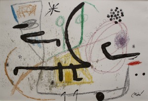 Joan Miro (1893-1983), Kompozycja (z „Maravillas con variaciones acrosticas en el jardin de Miro”, 1975)