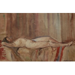 Stanislaw Schwartz (1880-1953), Lying Nude