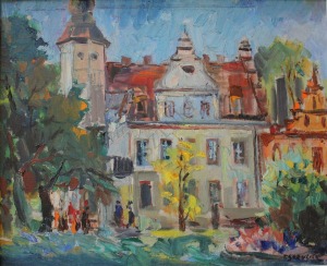 Tadeusz Sprusiak (1907-1985), Pałac w Poddębicach