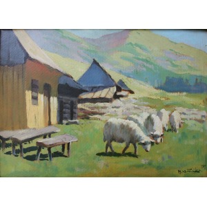 Michał Stańko (1901-1969), Owce na hali (1934)