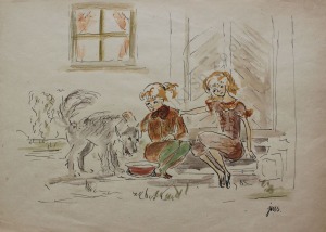 Jan Marcin Szancer (1902-1973), Dzieci i pies