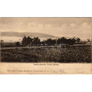 1901 Balatonberény, vasútállomás. Mérei Ignác 99.