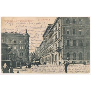 1909 Budapest I. Lánchíd utca, Kereskedelmi Minisztérium (Mindkét épület elpusztult a második világháborúban, 0...
