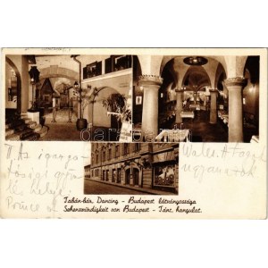 1937 Budapest I. Tabán-bár, dancing, tánc, hangulat, belső. Tervezték Strohmayer (Döbrentei tér...