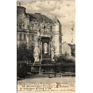 1904 Budapest I. Szentháromság szobor. Divald Károly 627.