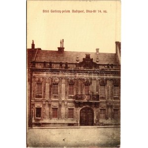 1911 Budapest I. Báró Gerliczy palota. Dísz tér 14. sz. Kaukal Ferenc felvétele (EK)