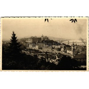 1943 Budapest I. Vár látképe a lebontott Tabánnal. photo