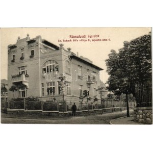 1912 Budapest II. Rózsadombi nyaralók: Dr. Schack Béla villája. Apostol utca 6.