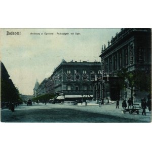 1911 Budapest VI. Andrássy út és Opera, The Mutual New York Életbiztosító Társaság...