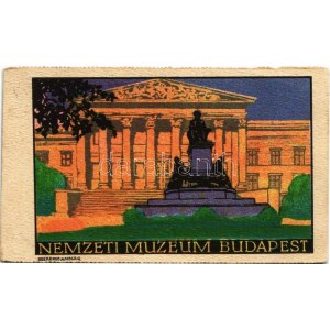 1923 Budapest VIII. Nemzeti Múzeum. A Magyar Földrajzi Intézet r.-t. kiadása Budapesti sorozat 6. sz. művészlap s...