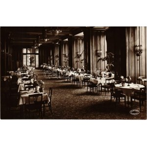 1940 Budapest XI. Gundel étterem a Szt. Gellért szállóban, belső. Csiky Foto