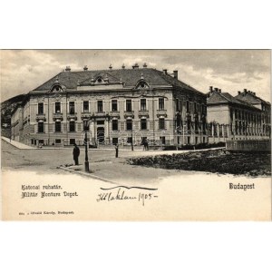 Budapest XI. Kelenföld, Katonai ruhatár / Militär Monturs-Depot. Divald Károly 664. sz.