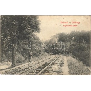 1910 Budapest XII. Svábhegy, Fogaskerekű vasút gőzmozdonya (Rb)