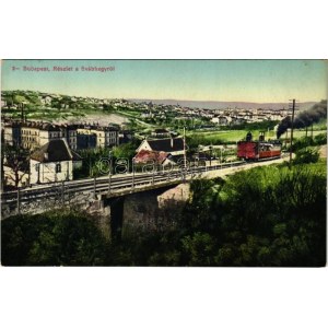 Budapest XII. Svábhegy, Fogaskerekű vasút vonattal a kórház előtt
