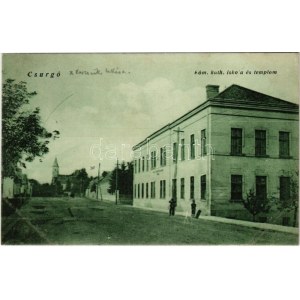 1928 Csurgó, Római katolikus iskola és templom