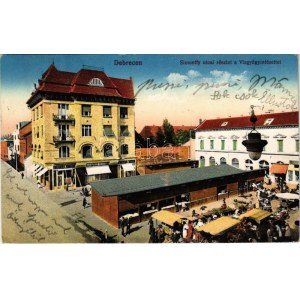 1915 Debrecen, Simonffy utcai részlet, Vízgyógyintézet, Svéd Torna, Zender-féle gyógygymnastica...