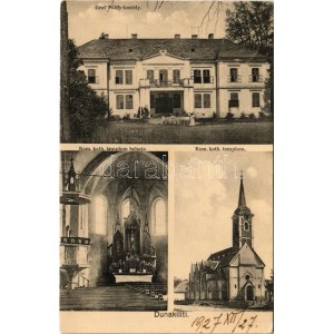 1927 Dunakiliti, Kiliti (Moson); Gróf Pálffy kastély, Római katolikus templom, belső