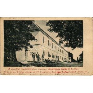 1901 Görcsöny, Nagyságos Benyovszky Lajos nagyföldbirtokos úri kastélya. Az 1901. szeptember 14-18...