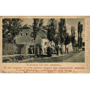 1901 Görcsöny, Római katolikus plébániaház. Az 1901. szeptember 14-18...