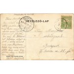 1906 Siófok, Vasúti átjáró sorompóval, villa. Weisz Lipót kiadása