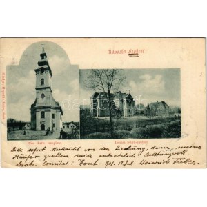 1901 Szob, Római katolikus templom, Loujza leány intézet. Hegedűs Lajos kiadása (EB)