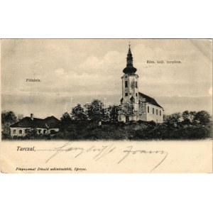 1905 Tarcal, Római katolikus templom és plébánia. Divald (EK)