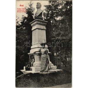 Arad, Darányi János (város főorvosa) emlékszobor a Baross parkban / statue of the town...