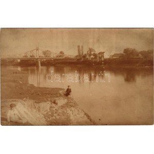 1911 Arad, Újaradi Gróf Károlyi Gyula híd / Podul Traian / bridge. photo (fl)