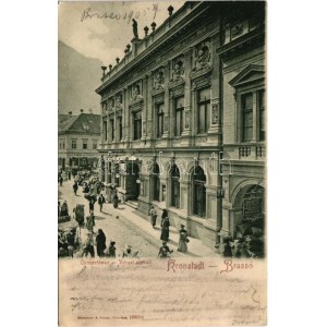 1905 Brassó, Kronstadt, Brasov; Városi vigadó, Róth Victor Medve gyógyszertára / Concerthaus, Bären Apotheke / redoute...