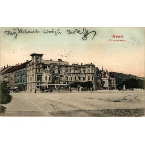 1906 Brassó, Kronstadt, Brasov; Villa Kertsch / square, villa