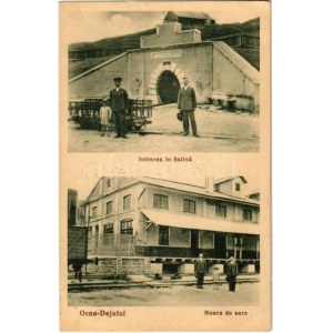 1940 Désakna, Ocna Dejului; Sóbánya, Lajos tárna, iparvasút, csille, sómalom / Intarea in Salina, Moara de sare ...