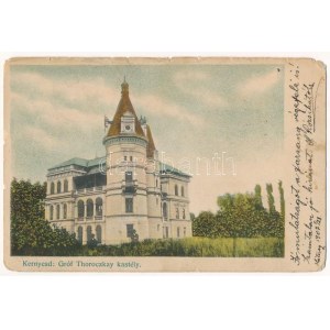 1907 Kernyesd, Carnesti; Gróf Thoroczkay kastély (lebontották). Kendoff A. és fia kiadása / castle (demolished) ...