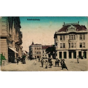 1918 Kézdivásárhely, Targu Secuiesc; Kisegítő Takarékpénztár / savings bank + K.u.K. Feldspital Nr. 813. (EK...