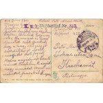 1918 Kézdivásárhely, Targu Secuiesc; Kisegítő Takarékpénztár / savings bank + K.u.K. Feldspital Nr. 813. (EK...