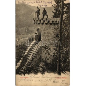 1908 Tusnád-fürdő, Baile Tusnad; Apor bástya. Brunner Lajos kiadása / bastion tower