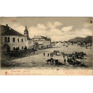 1905 Árvanádasd, Trsztena, Trstená (Tátra); Klastromtemplom, Járási bíróság, piac. Feitzinger Ede No. 879. L. 1905. ...