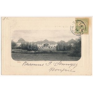 1903 Bély, Biel; Sennyey kastély. Sennyey báróné levele és aláírása. Klöckner Péter kiadása / castle...
