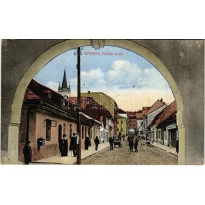 1915 Eperjes, Presov; Flórián utca, üzlet. Molnár Jenő kiadása / street, shop