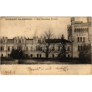 1906 Galánta, Gróf Esterházy kastély. Kalisch I. kiadása / castle (EK)