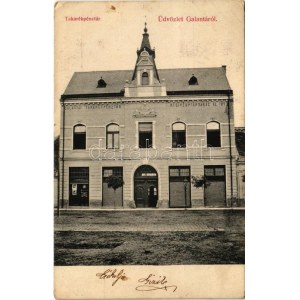 1906 Galánta, Takarékpénztár részvénytársaság, Adamkó Béla üzlete / savings bank, shop (EK...