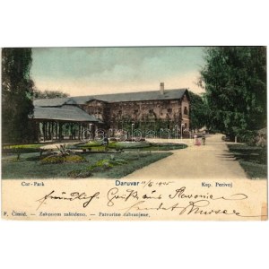 1905 Daruvar, Cur Park / Kup. Perivoj / fürdő park / spa park (fl)