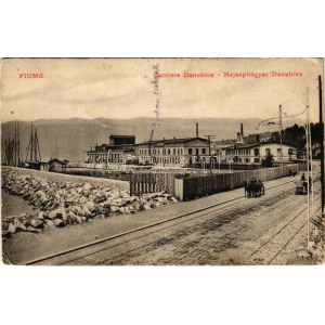 1909 Fiume, Rijeka; Cantiere Danubius / Danubius Hajóépítőgyár. Radici & Tomc. / Shipyard, factory (EK...