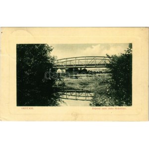1914 Okucsány, Okucani; Zeljezni most rieke Slobostine / Vasúti híd a Slobostina fölött. W.L. Bp. 7348. ...