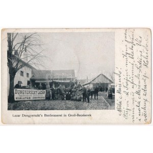 Nagybecskerek, Zrenjanin, Veliki Beckerek; Lazar Dungyerszki's Bierbrauerei in Groß-Becskerek ...
